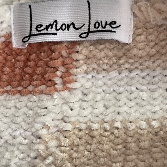 Lemon Love Super Soft Striped Chenille Sweater - Size XL - NWOT - Picture 5 of 5